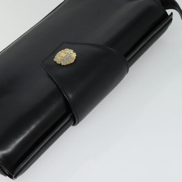 CELINE Shoulder Bag Leather Black Gold - Picture 6 of 12